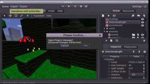 testrun: godot for openpandora (Rebirth @600MHz)