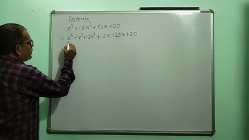 Factorise x³+13x²+32x+20