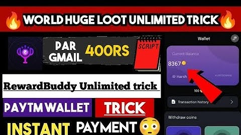 😳Par Gmail 99Rs ! New Biggest Bug Loot Offer | RewardBuddy App one device Unlimited Trick | New 2023