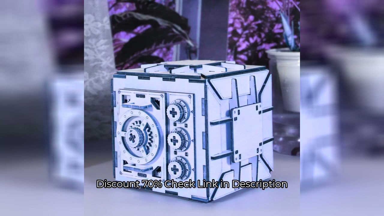 3D Wooden Puzzle DIY Locker Puzzle Box with Combination Model Kit for Adults to Build  Mechanical St