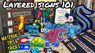 How to Make Layered Signs: Tips & Ideas for Small Business & Hobbyists- Laser Cutter Possibilities