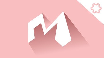 illustrator tutorial - Flat Letter Logo Design With Long Shadow Effect / Quick Logo Designing