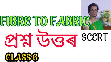 Seba Class 6 Science Lesson 3 "Fibre to Fabric" Question Answer | Fibre to Fabric (আঁহৰ পৰা কাপোৰলৈ)