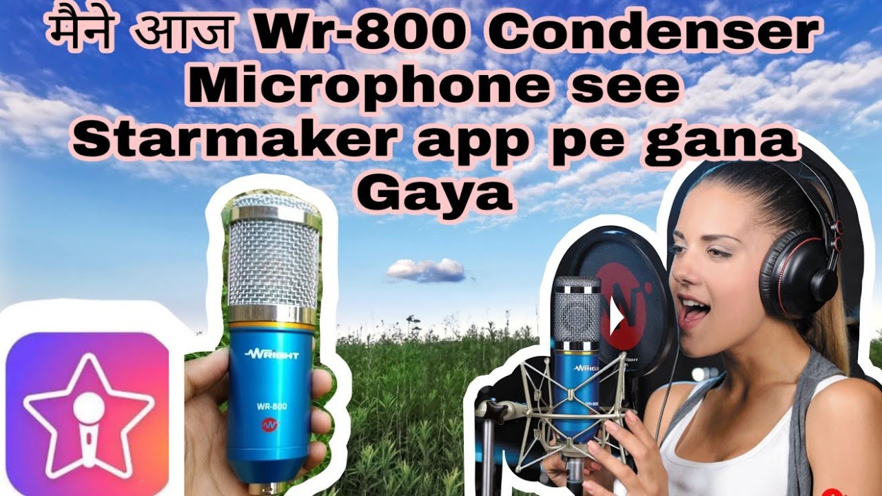 Starmaker app pe 'WR800 Condenser Mic ko krdiya connect (Jitni dafa Dekhu tumhe)Kraoke Singing