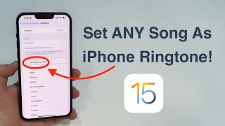 (2022) How to set ANY Song as iPhone Ringtone - Free and No Computer!