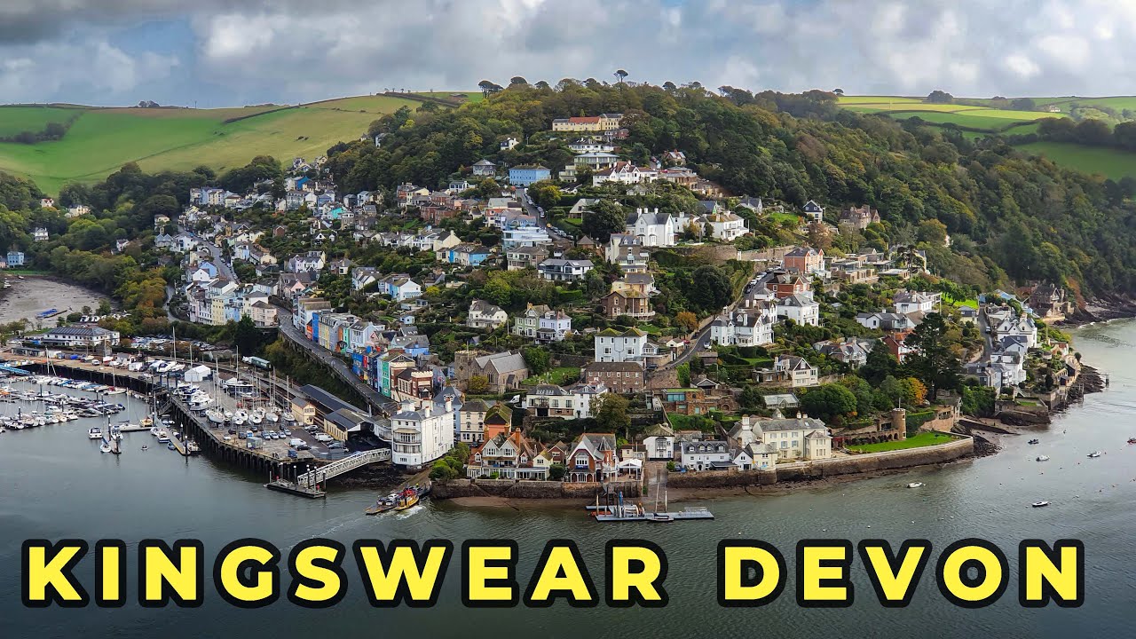 The posh houses of Kingswear in Devon