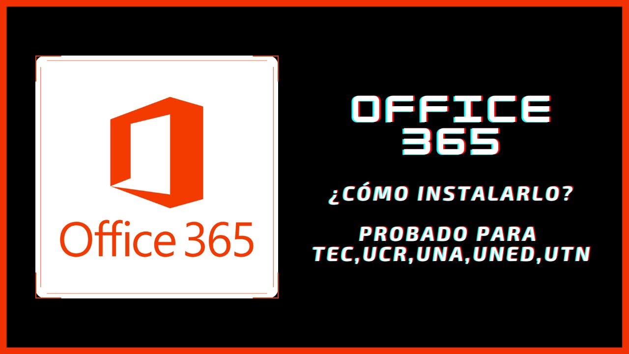 Descargar e Instalar Office 365 en el TEC + OneDrive Documentos Compartidos  - YouTube