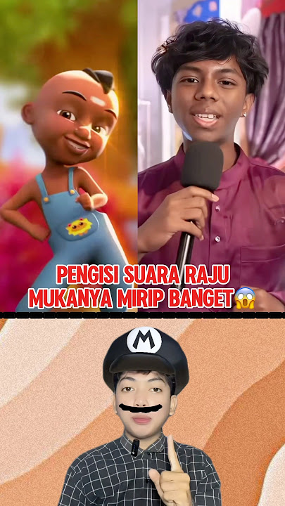 PENGISI SUARA RAJU MUKANYA MIRIP BANGET 100%😱‼️ #shorts #upinipin #animasi #fyp