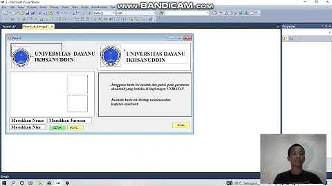 Tugas 2 praktikum VB.net, cara membuat aplikasi sederhana kartu mahasiswa