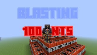 Blasting 100 Tnt's In My World | [100 SUBSCRIBERS SPECIAL] #minecraft #lapatasmp #viral #music #best