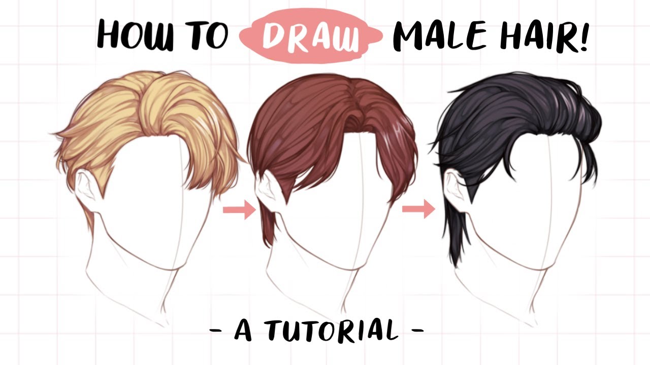 Beginner Guide part 3] How to Draw anime Hair Tutorial 