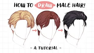 How To Draw Anime Boy Hair (3 Different Ways!) - Youtube