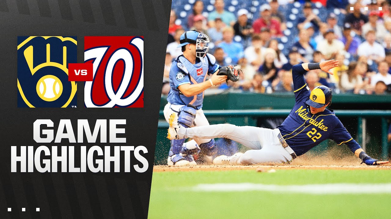 Brewers vs. Nationals Game Highlights (8/1/25) | MLB Highlights