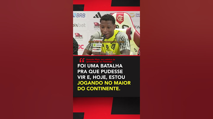 'O MAIOR DO CONTINENTE': Será que o GONZALO PLATA está feliz com a chegada ao Flamengo? 🗣️ #shorts