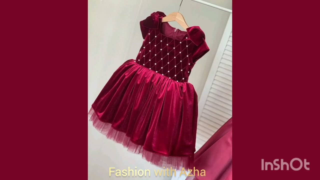 Adorable Velvet Frock Designs for Baby Girl 😍 | Winter Party Wear Dresses | Fashion with Azha