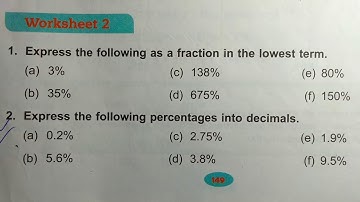 Math class 5 unit 12 worksheet 2 dav public school ।। DAV Class 5 unit 12 worksheet 2।। Percentage