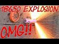 Piercing a lithium 18650! Piercing a lithium 18650!