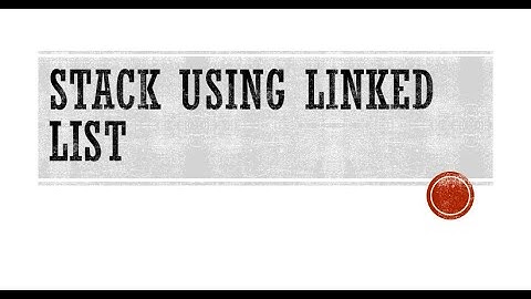 stack using single linked list