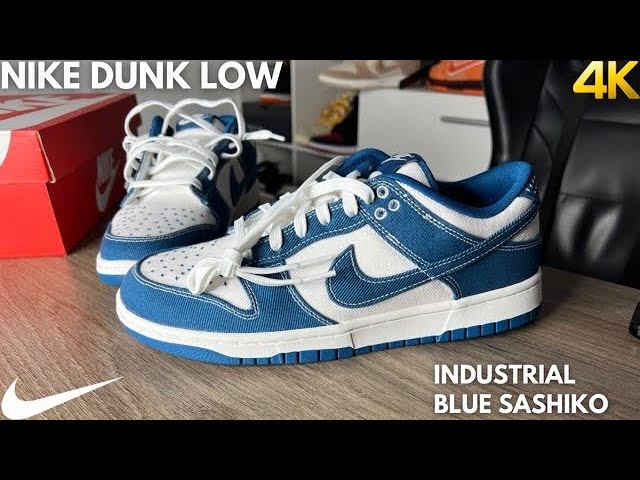 Nike Dunk Low Industrial Blue Sashiko On Feet Review