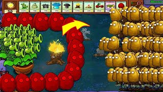 9999 Threepeater vs Wall nut Zombies vs Zomboss Gargantuar Plants vs Zombies