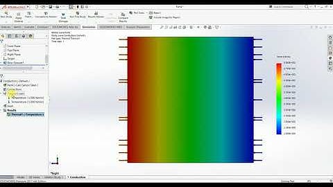 Conduction Demonstration in SolidWorks