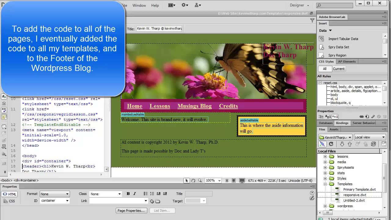 Adding google analytics video 2 adding tracking code to property