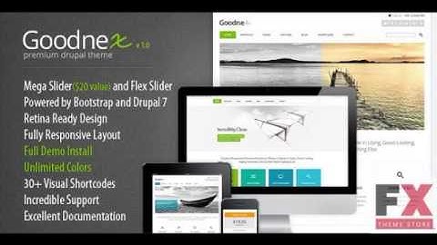 Preview Goodnex - Responsive Drupal 7 Theme
