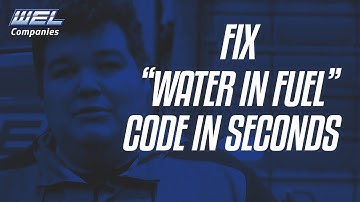 How To: "Water in Fuel" Code