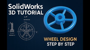 SolidWorks 3D Modeling – Wheel Design Tutorial #solidworks #solidworkstutorial #solidworks3d