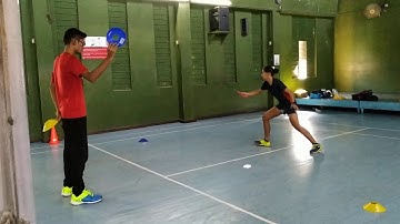 Badminton agility training - 2 // Badminton reaction drill