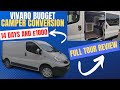 VAUXHALL VIVARO BUDGET CAMPERVAN CONVERSION FOR LESS THAN £1000!!!!