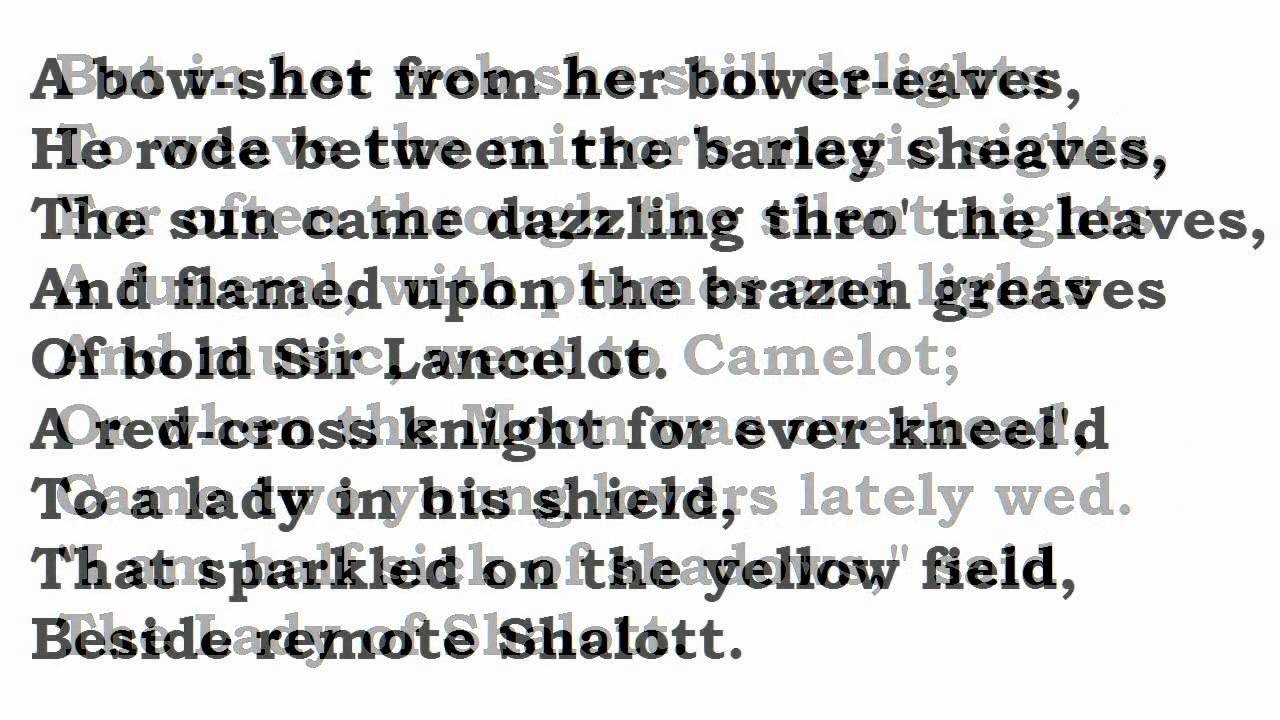 2006 Tennyson Lady Shalott H Barbas PDF, PDF, English Poetry