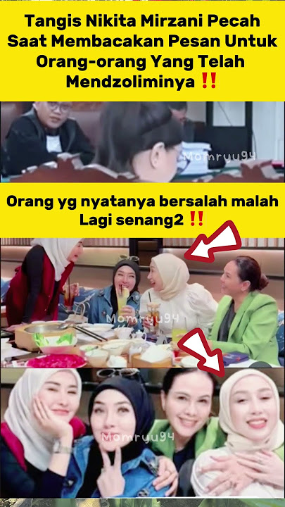 Tangis Nikita Mirzani Pecah! Pesan Menohok untuk Orang yang Mendzaliminya Bikin Netizen Menangis!