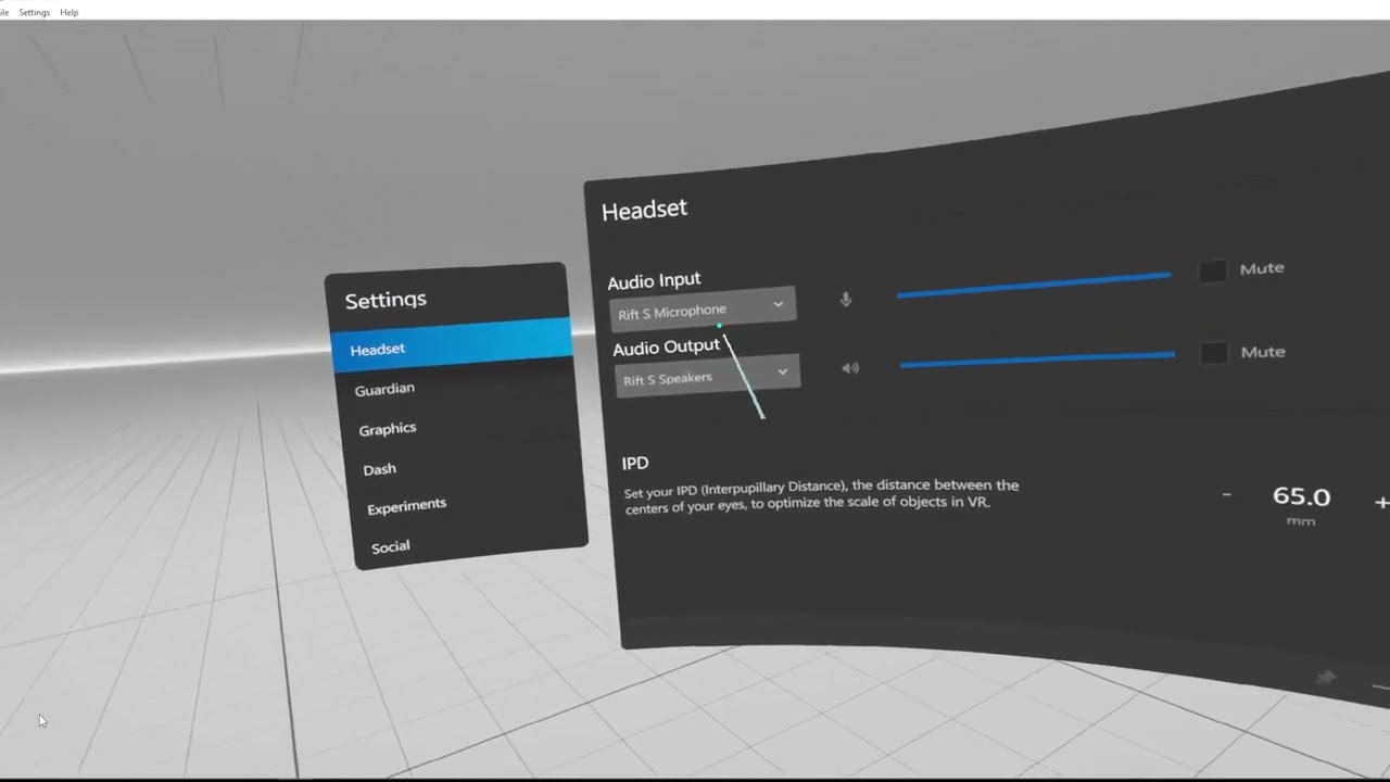 Как изменить громкость аудиовыхода на META Oculus Rift S?
