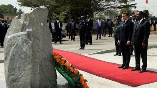 Côte d'Ivoire : Emmanuel Macron rend hommage aux soldats français tués à Bouaké il y a 15 ans