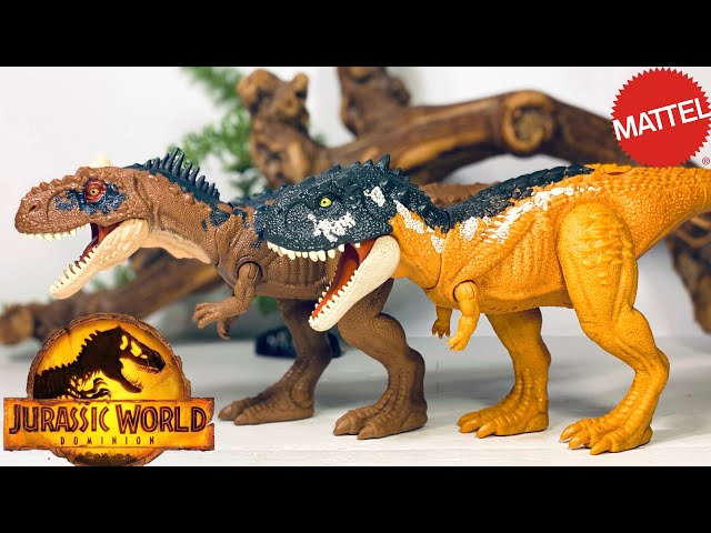 Mattel Jurassic World Toys Dominion Roar Strikers Skorpiovenator Dinosaur  Action Figure with Roaring Sound and Attack Action, Toy Gift Physical 