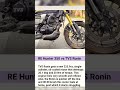 Tvs Ronin vs Royal Enfield Hunter 350 : Urban Cruiser Battle #RE#TVS#shorts#ytshorts