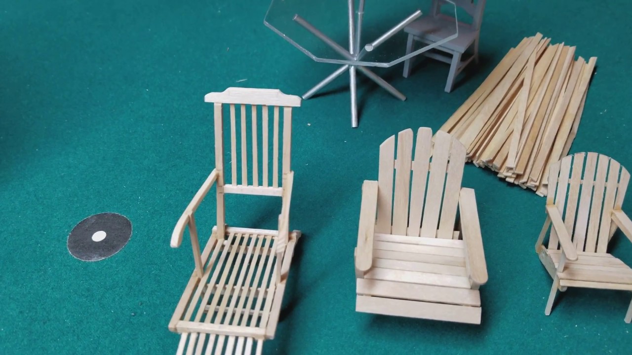 Dollhouse Adirondack Chair - YouTube