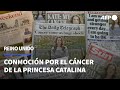 Reino Unido, conmocionado y pendiente del cáncer de la princesa Catalina | AFP