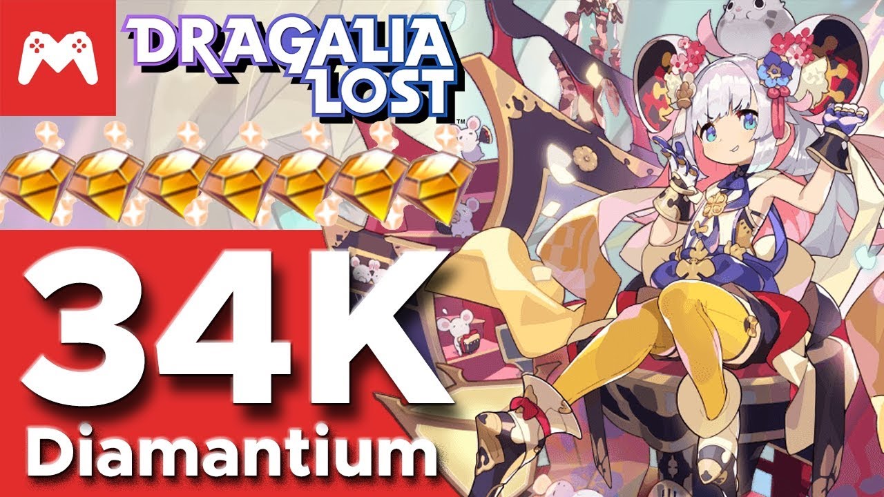 ~34k Diamantium vs Mitsuhide | A Clawful Caper Summon Showcase | Dragalia Lost