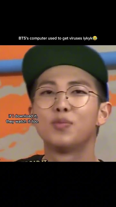 BTS's computer used to get viruses iykyk 😂