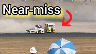 🔥TRUCKS ON TRACK – CRAZY NEAR MISSES & ACTION-PACKED RACE! 🏁🚛💨 Fun day out 😁