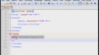php tutorial part-6 best english + hindi video introduce echo print function