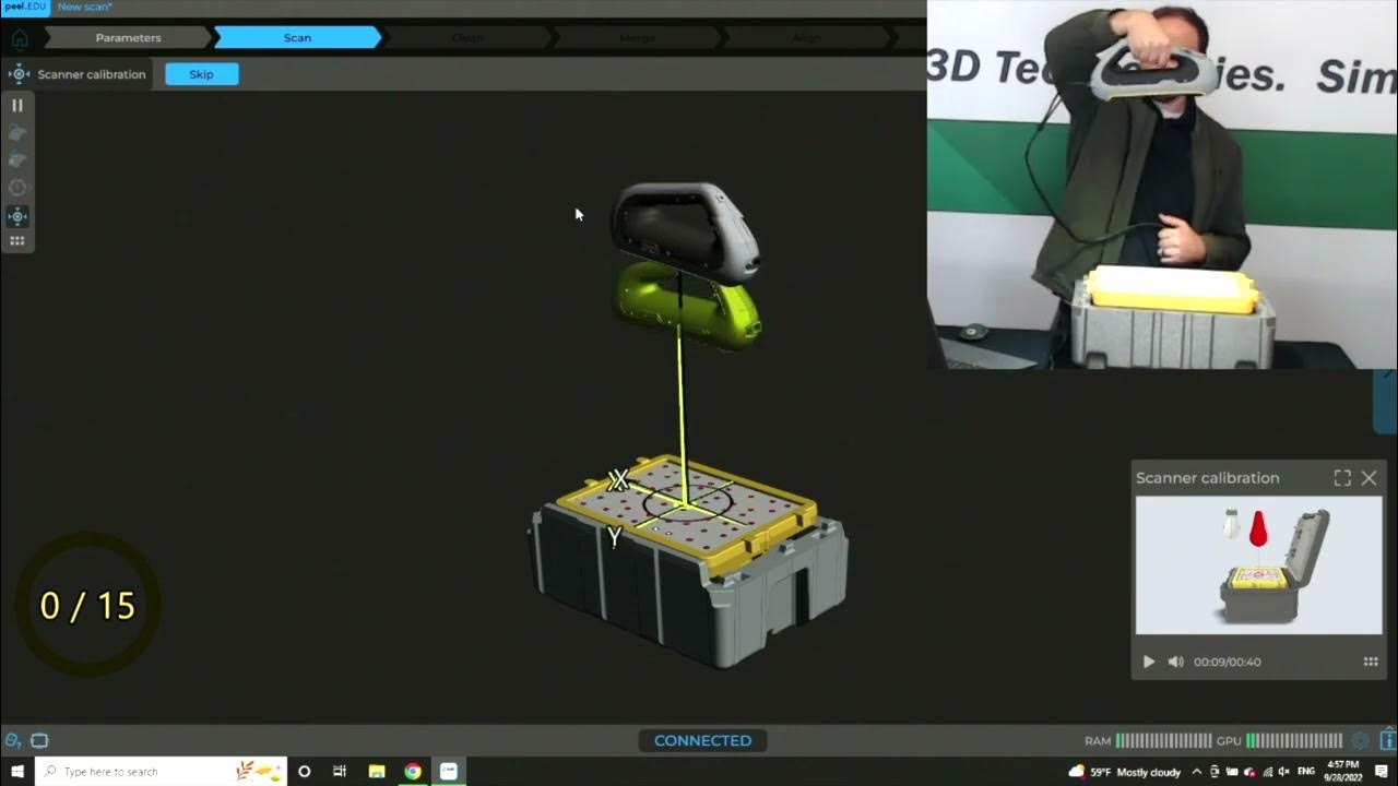 How to calibrate the Peel 3 scanner YouTube