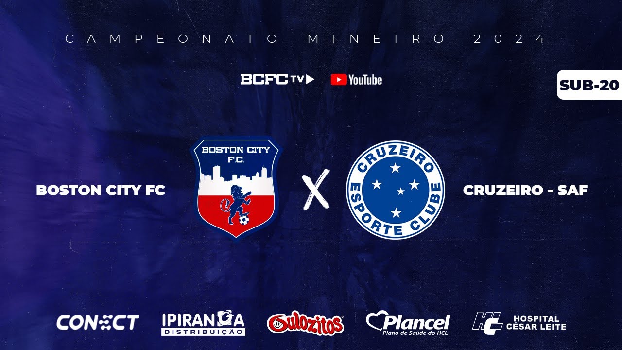QUARTAS DE FINAL - U20 - BOSTON CITY FC x CRUZEIRO SAF - MINEIRO 1ª ...