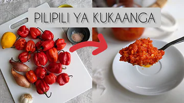 PILI PILI YA KUKAANGA/ FRIED HOT SAUCE / Piment congolaise