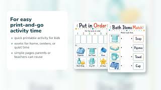 Bath Time Helper Bath Time Visual Schedule Printable PDF Etsy 14