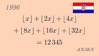 Celebrity Croatian Mathematical Olympiad, 12th grade, 1996, problem 1 Wealth
