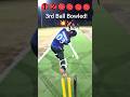 3rd Ball Bowled! 💥🏏 #shorts #gopro #explore #cricket #cricketlover #viral #sk