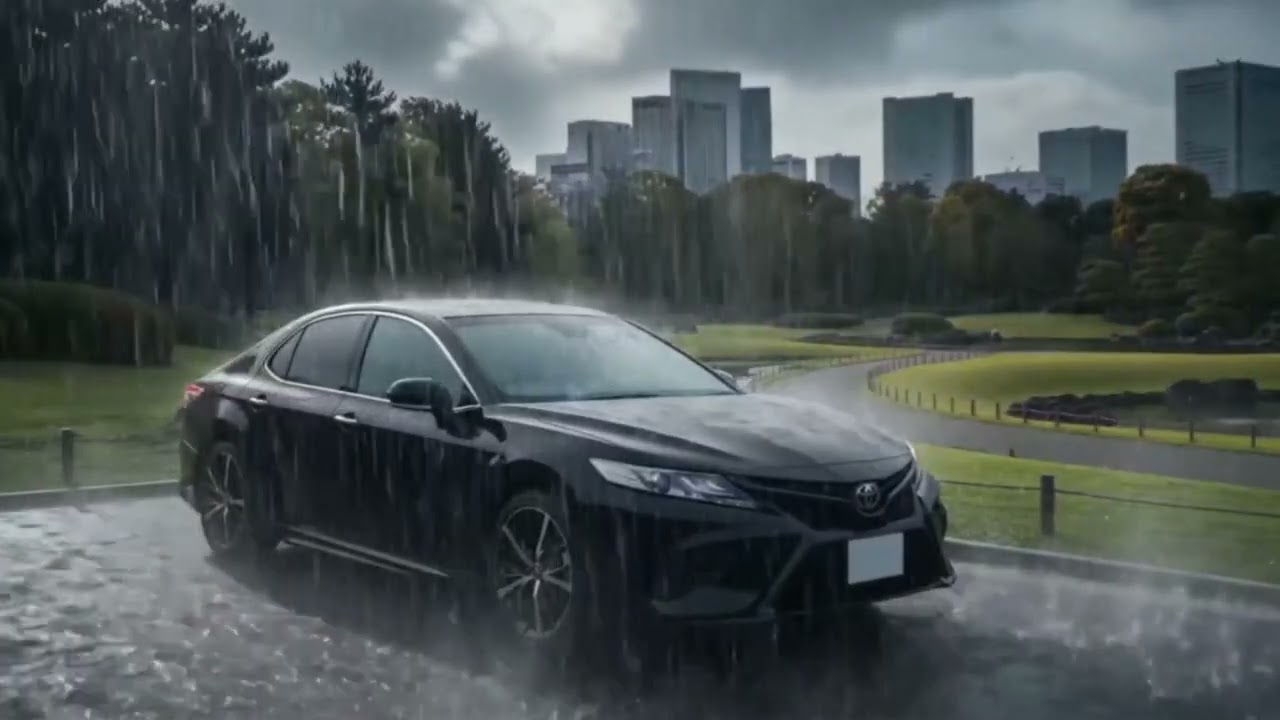 When Heavy Rain Turns the TOYOTA CAMRY Into a Lullaby Machine || ASMR Rain ⛈️🌧️